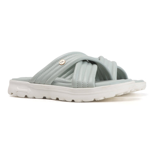 Women's Cushioned Padded Cross-Band Comfort Sandal