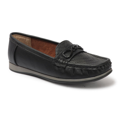 Women's Textured Classic Slip-On Loafers