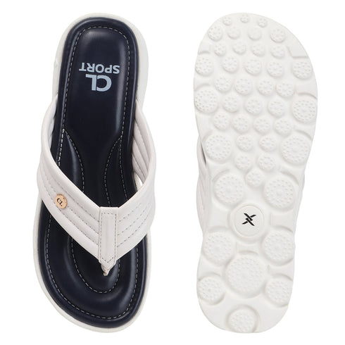 Women's Contoured Padded Thong Strap Comfort Sandal