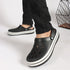 Men Striped Band Perforated Clogs