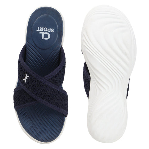 Women's Knitted Cross-Strap Toe-Loop Comfort Wedge Sandal
