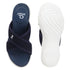 Women's Knitted Cross-Strap Toe-Loop Comfort Wedge Sandal