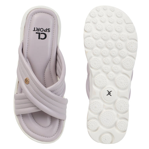 Women's Cushioned Padded Cross-Band Comfort Sandal