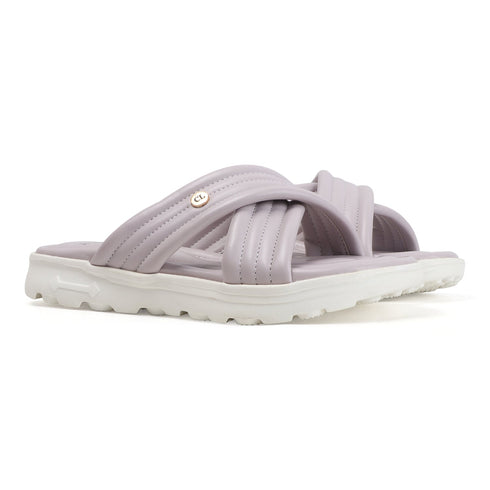 Women's Cushioned Padded Cross-Band Comfort Sandal