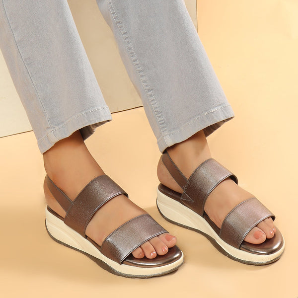 Women's Comfort Wedge Ankle-Strap Sandals