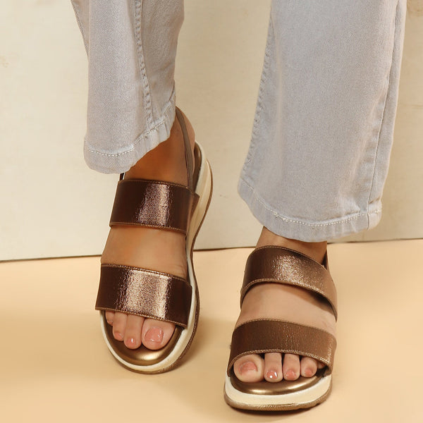 Women's Comfort Wedge Ankle-Strap Sandals