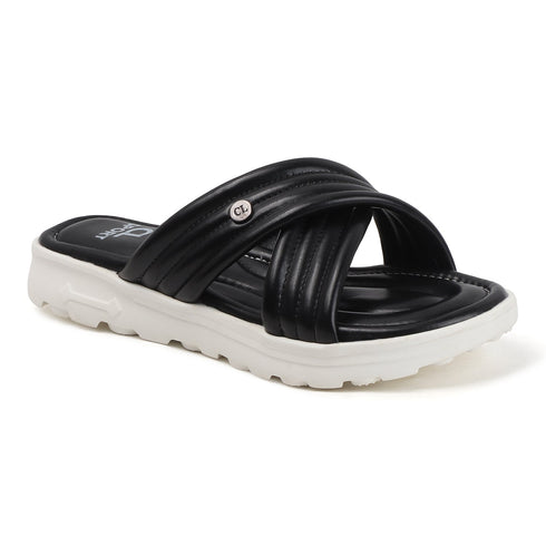 Women's Cushioned Padded Cross-Band Comfort Sandal