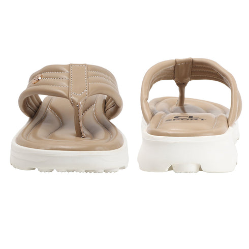 Women's Contoured Padded Thong Strap Comfort Sandal