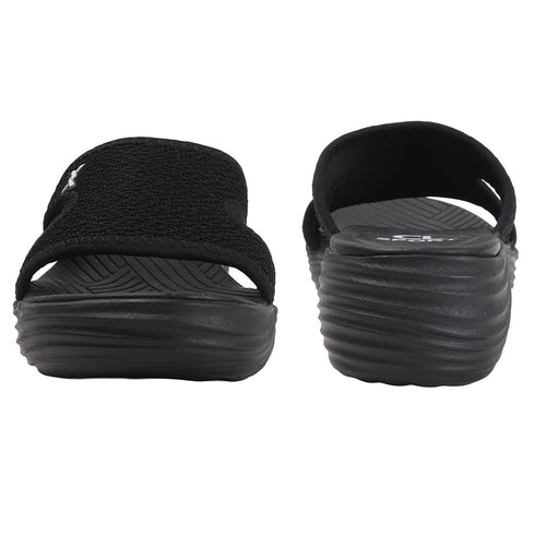 Women's Woven Strap Cutout Detail Comfort Wedge Sandal