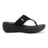 Women's Knitted Thong Strap Arch Support Wedge Sandal