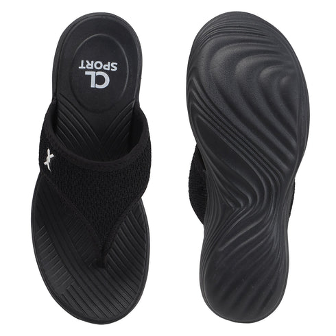 Women's Knitted Thong Strap Arch Support Wedge Sandal
