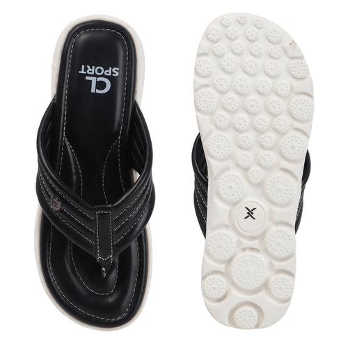 Women's Contoured Padded Thong Strap Comfort Sandal