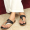 Women's Chic Metallic and Textured Thong Sandals
