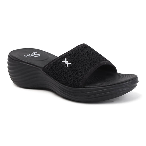 Women's Knitted Single-Band Comfort Wedge Sandal