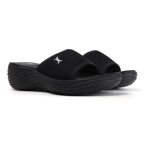 Women's Knitted Single-Band Comfort Wedge Sandal