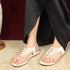 Women's Multy Strap Embellished Thong Sandal