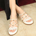 Women's Gold-Toned Bead-Detail Sandals