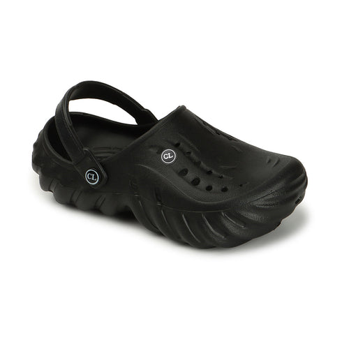 Men Textured Comfort Clogs with Back Strap