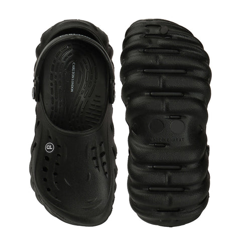 Men Textured Comfort Clogs with Back Strap