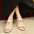 Women's Adjustable Ankle Strap Strappy Embellished Sandals