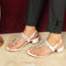 Women's Dazzling Embellishments Adjustable Slingback Strap Heel Sandal