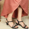Women's Adjustable Ankle Strap Strappy Embellished Sandals