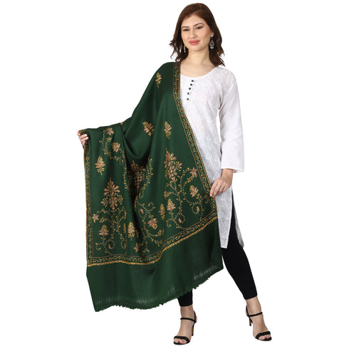 Women's Hand Embroidered Wool Shawl