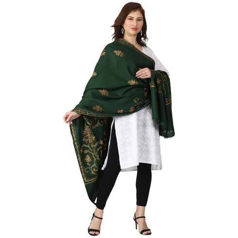 Women's Hand Embroidered Wool Shawl
