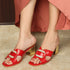 Women's Effortless Slip-On Style Decorative Buckle Sandal