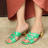 Women's Effortless Slip-On Style Decorative Buckle Sandal