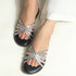 Women's Sparkling Interwoven Strap Sandals