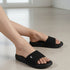 Women's Knitted Single-Band Comfort Wedge Sandal