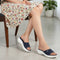 Women's Knitted Single-Band Comfort Wedge Sandal