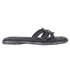 Women's Elegant Flat Slide Sandal with Interlocking Detail