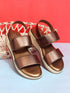 Women's Comfort Wedge Ankle-Strap Sandals