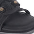Women's Elegant Flat Slide Sandal with Interlocking Detail