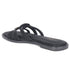 Women's Elegant Flat Slide Sandal with Interlocking Detail