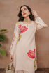 Komal x HOK Printkari Poly Muslin Co-ord set in Blush Pink