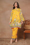 Komal x HOK Printkari Poly Muslin Co-ord set in Yellow