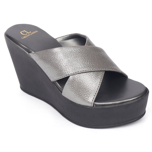 Women's Cross Strap Wedge Heels Sandals