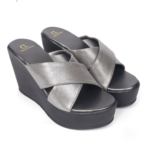 Women's Cross Strap Wedge Heels Sandals