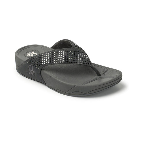 Women's Embellished Platform Thong Sandals