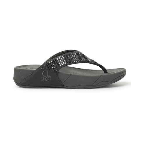 Women's Embellished Platform Thong Sandals