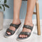 Women's Double Buckle Slide Comfort Sandals