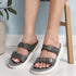 Women's Double Buckle Slide Comfort Sandals