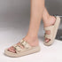 Women's Double Buckle Slide Comfort Sandals