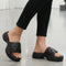 Women's Lightweight Platform Sandal Cushioned Slip-On Comfort Footwear