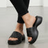 Women's Lightweight Platform Sandal Cushioned Slip-On Comfort Footwear