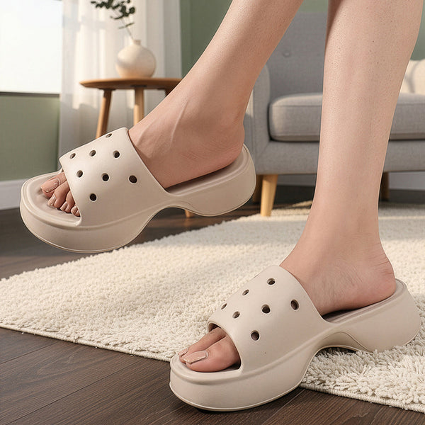 Women's Lightweight Platform Sandal Cushioned Slip-On Comfort Footwear