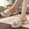 Women's Lightweight Platform Sandal Cushioned Slip-On Comfort Footwear
